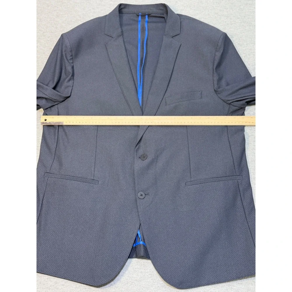 Twillory Performance Blazer Mens 50R Navy Blue 4-Way Stretch Cooling Tech Jacket